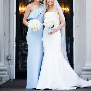 Lulu's Soft Blue Ruffle Dress